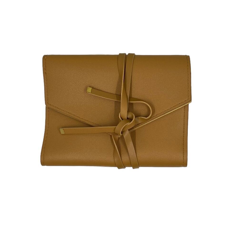 Glass Ladder Co Katherine Tech Organizer Roll Up Travel Pouch Camel